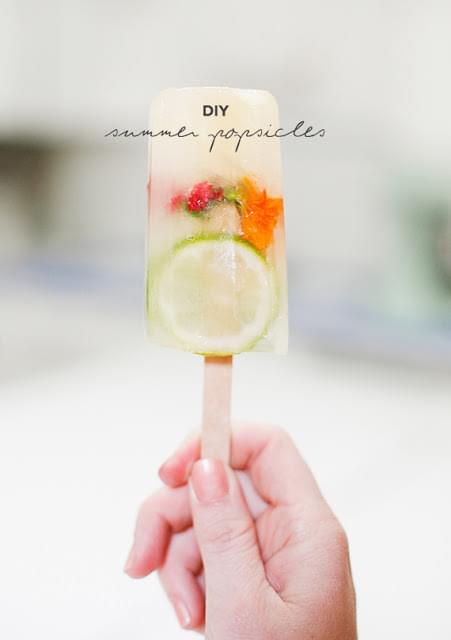 Summer Treat: Floral Popsicles
